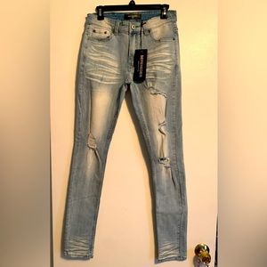 NWT: young adult age 18-20 slim jeans by SERENEDI size 30W & 34L…32 inseam